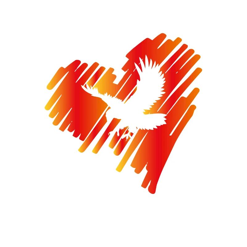 Heart with Eagle Golden Eagle Osprey White-tailed Eagle