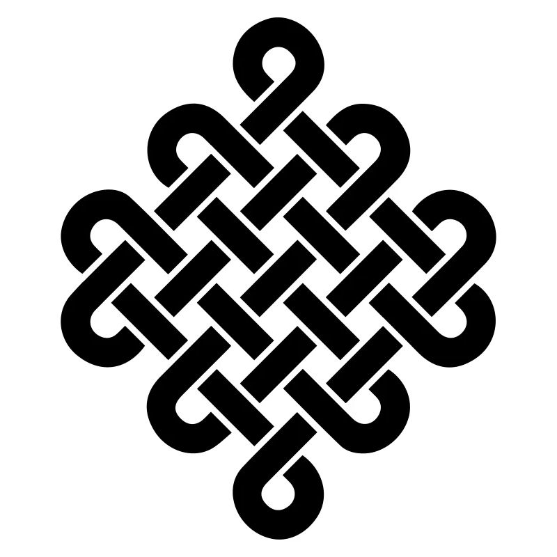 Infinity Buddhism Tibetan endless knot Celtic