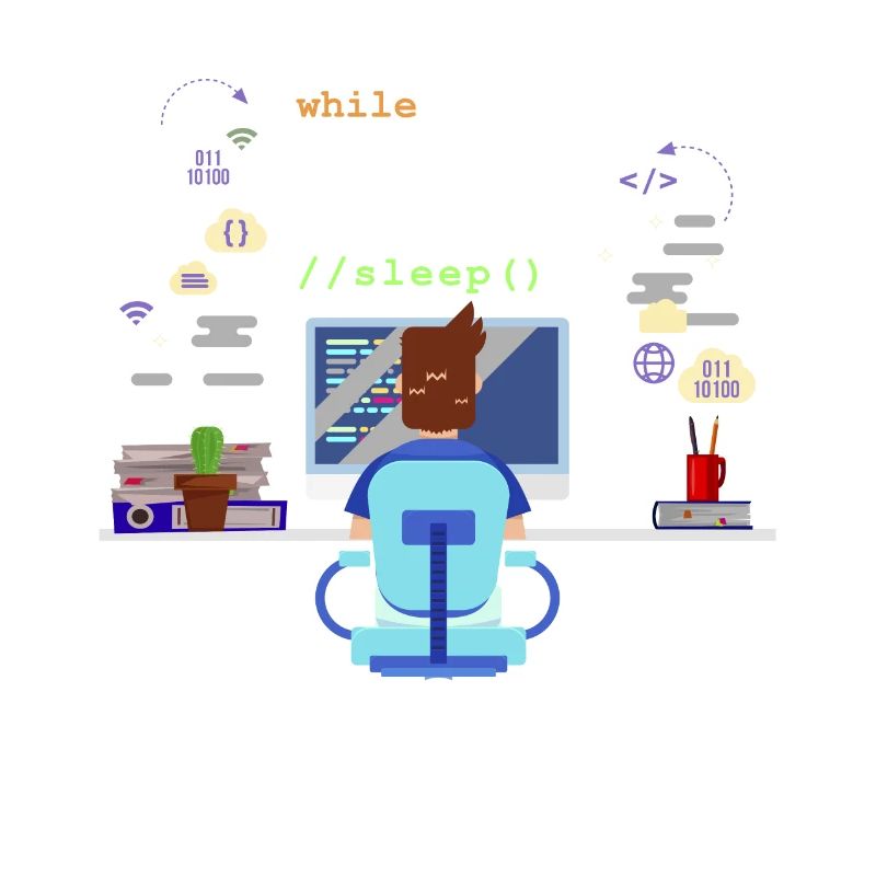 Eat Sleep Code Programmation informatique