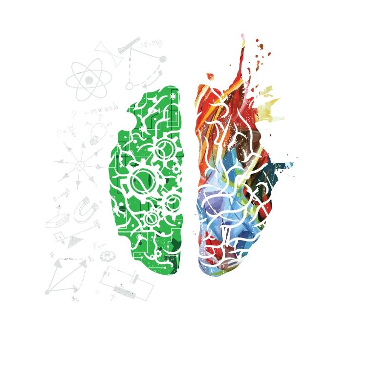 Brain Science Neurology Gift Design Art Idea print