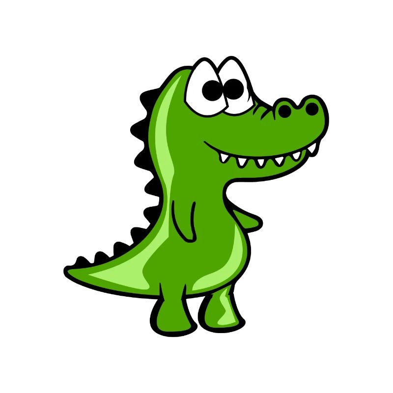 Funny Croc Comic Style