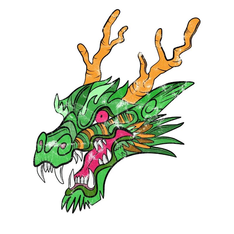 Kali Linux Computer Administrator Tux Dragon Head