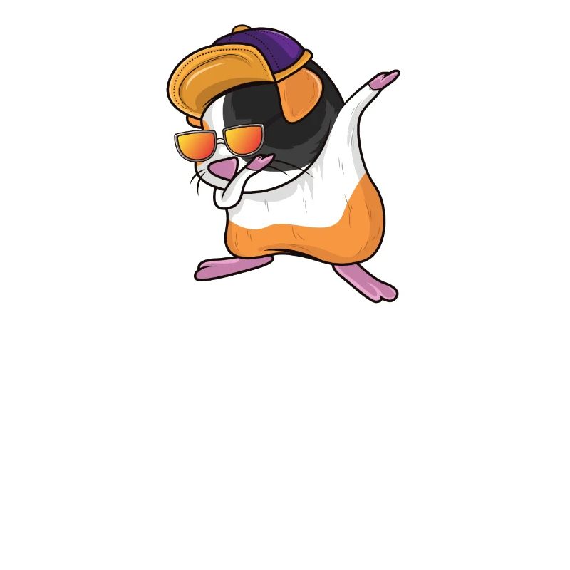 Dabbing Dab Danse Cadeau Cadeau Hamster Cochon d'Inde