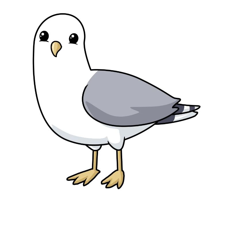 Comic Möwe Gull