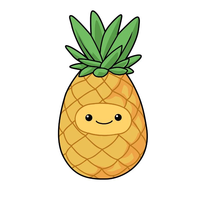 Comic Ananas Pineapple