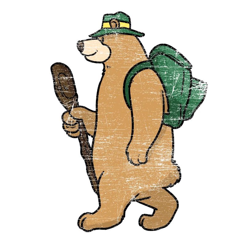 Backpacker Bär Geschenk