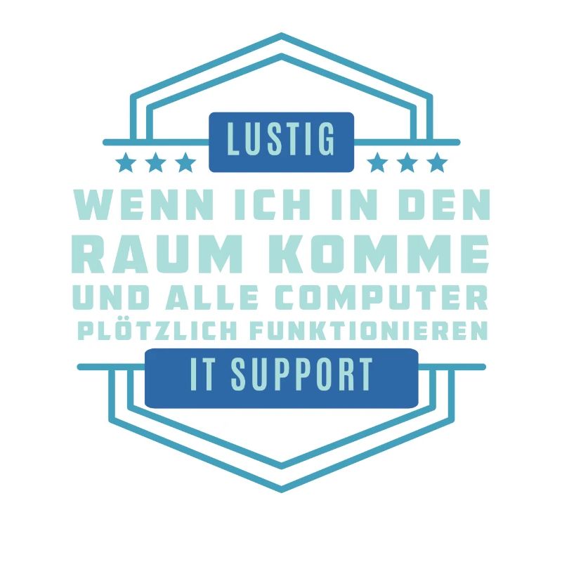 Lustigen Technologiespruch - Tech Support
