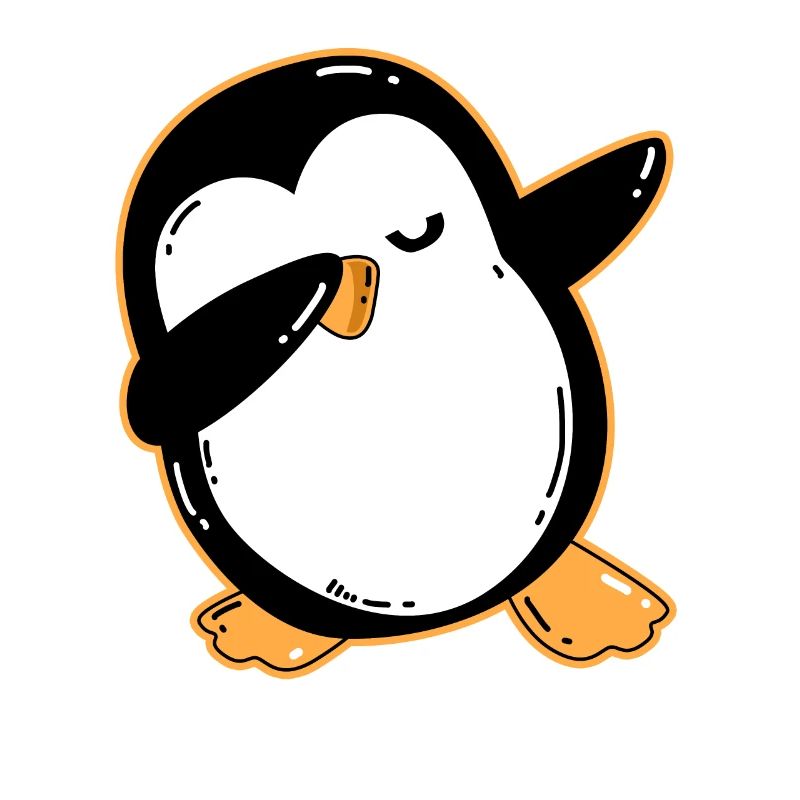 Dabbing penguin
