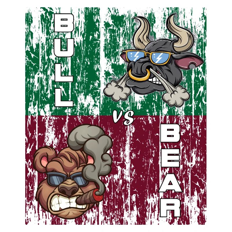 Bull vs Bear Stock Exchanges Tshirt