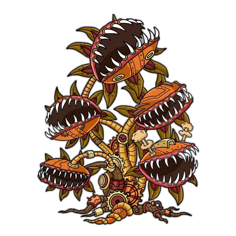 Carnivorous Venus Flytrap Steampunk