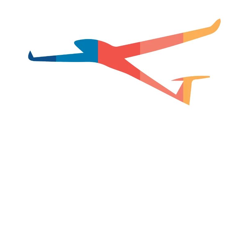 Glider pilot soaring