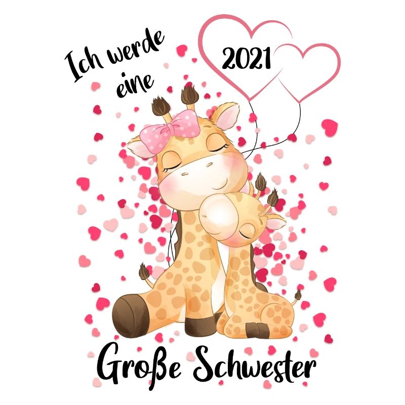 Nachwuchs verkünden Ich werde große Schwester 2021