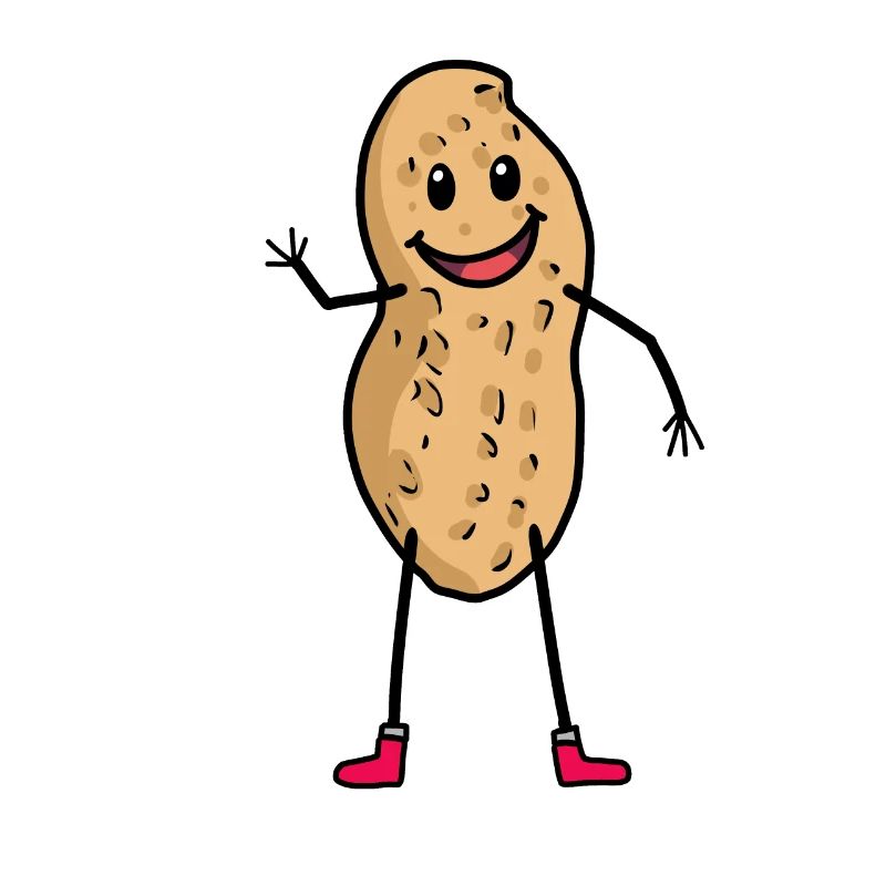happy peanut funny peanuts kids gift idea