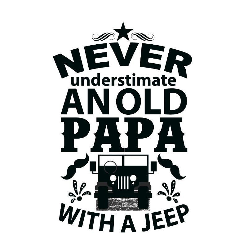 Never understimate an old papa with a jeep