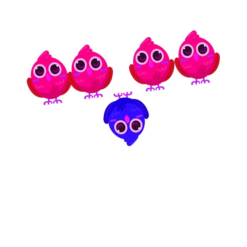 Be different Vögel Vogel Sei anders Individuell