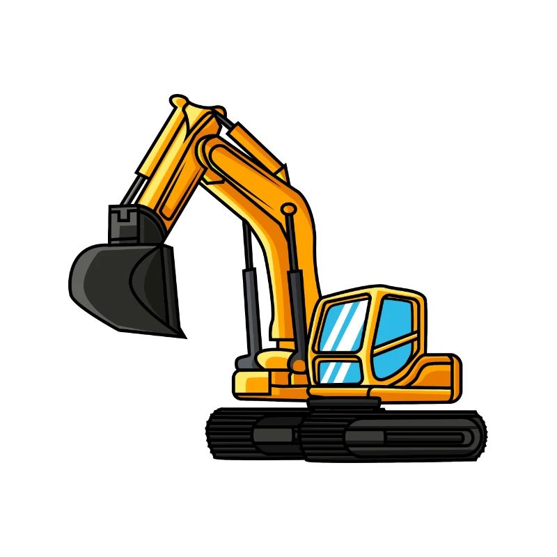 Bagger Geschenkidee Kind Baggerfahrer Baustelle