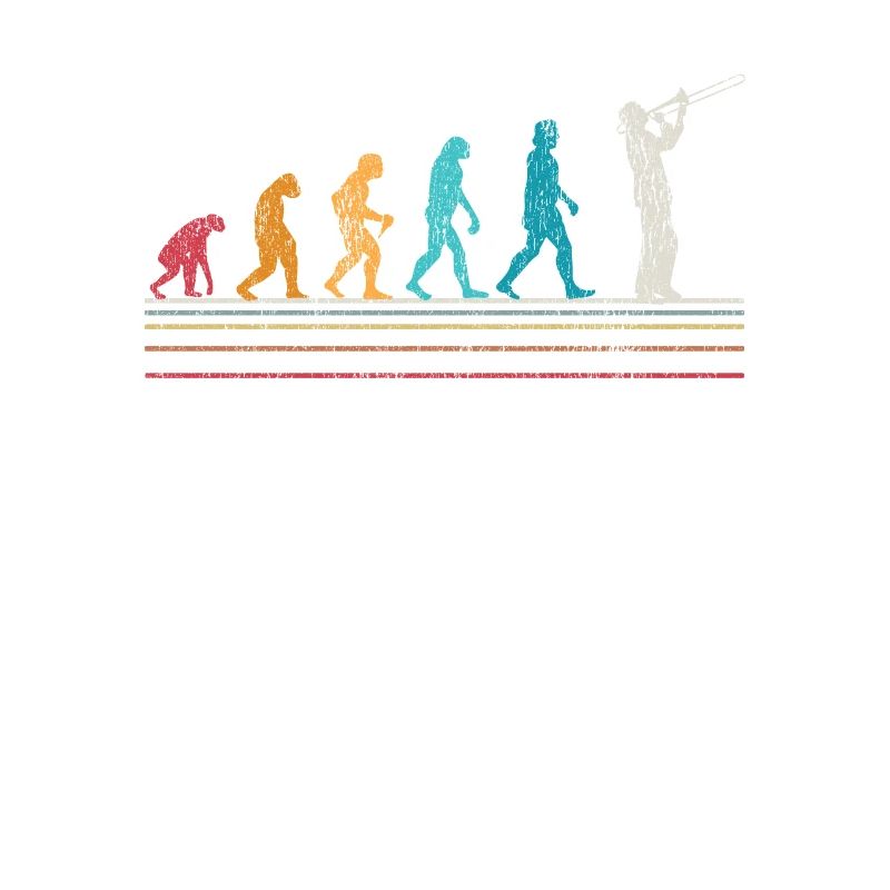 Trombone Evolution Trombone Player Retro
