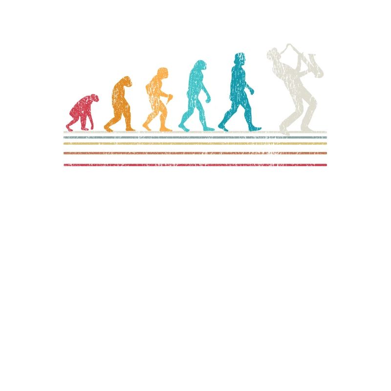 Saxophone Evolution Sax Retro Gift