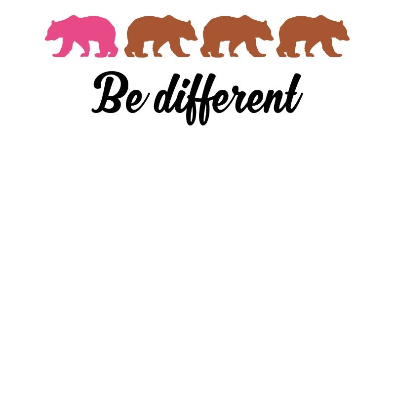 Be Different Ours Drôles Soyez Différent Cadeau