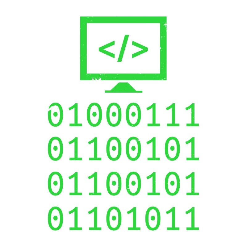 Cadeau de programmation de codage de code binaire