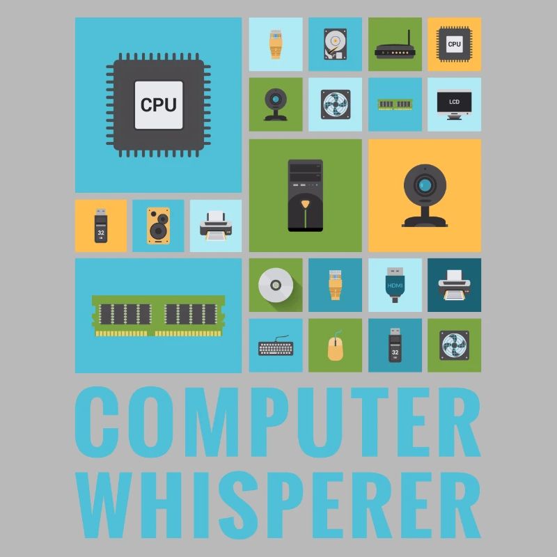 Computer Whisperer Funny IT Tech Support Help Desk