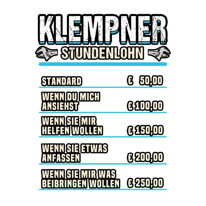 Klempner Handwerker Installateur Spruch Geschenk