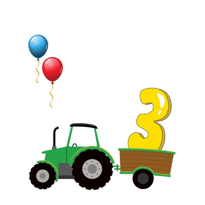 Trecker 3. Geburtstag Weg frei ich bin schon 3