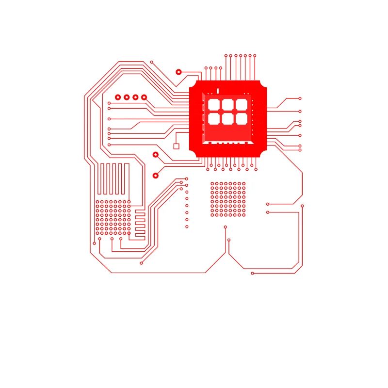 Computer chip, CPU heart - Computer Geek
