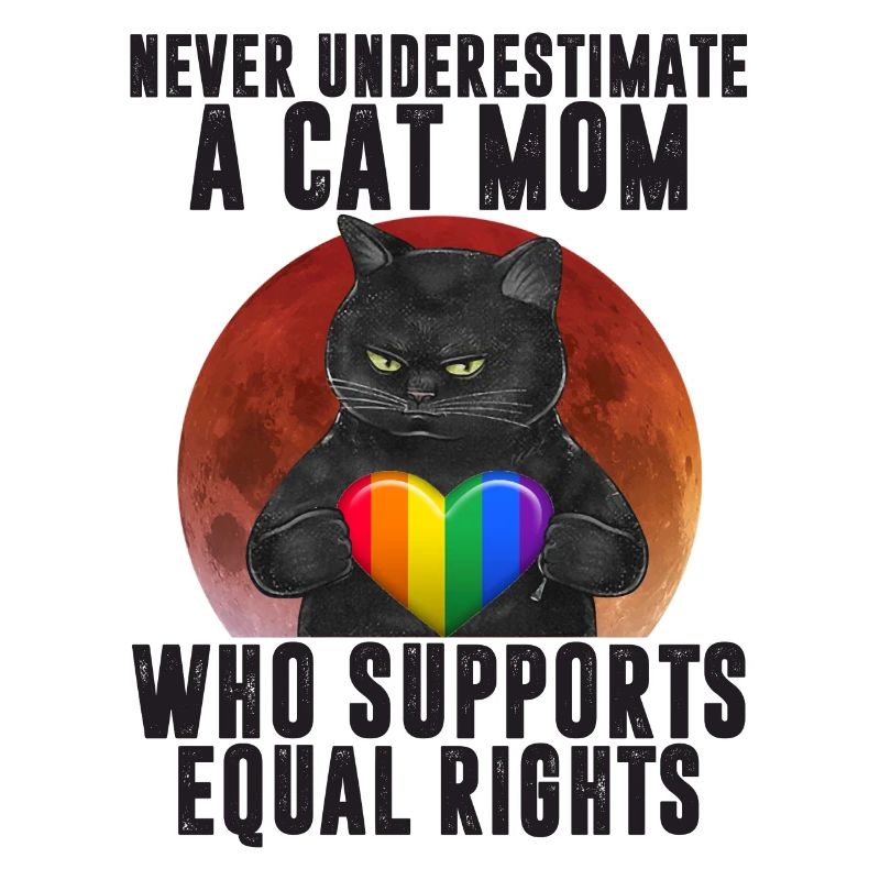 LGBT Cat Mom Support Equal Rights
