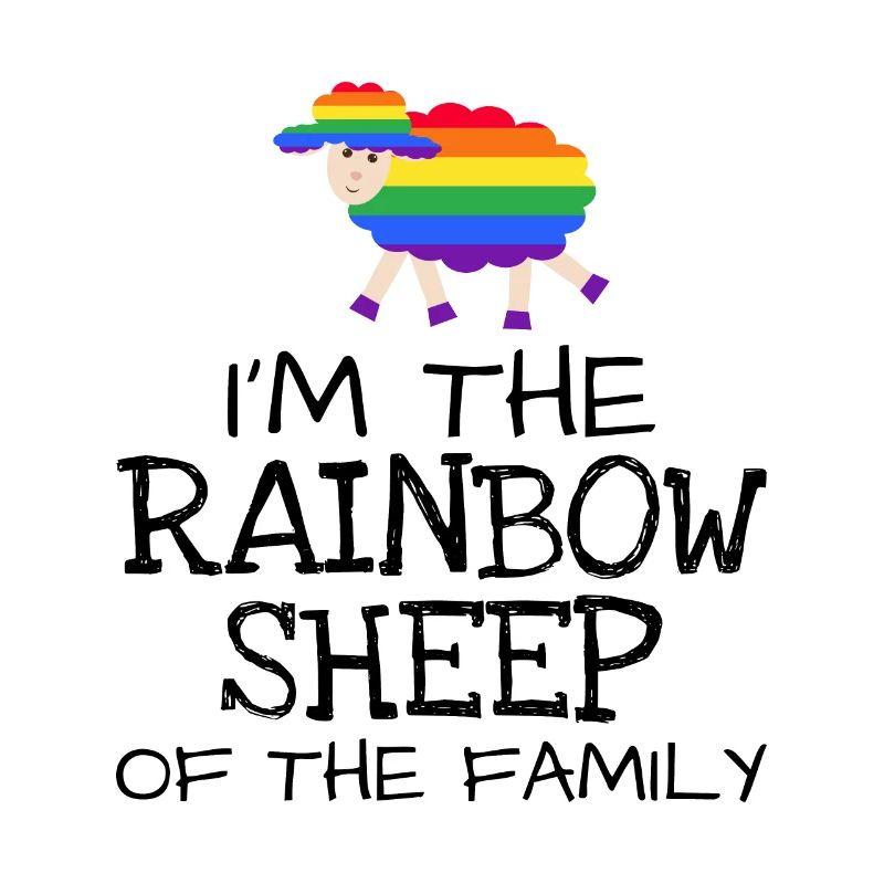 Rainbow sheep LGBT Spruch Geschenk Pride Rechte