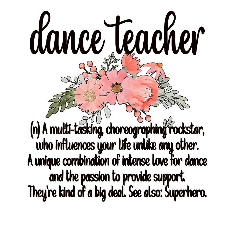 Professeur de danse Cadeau Cours de danse Professeur de danse