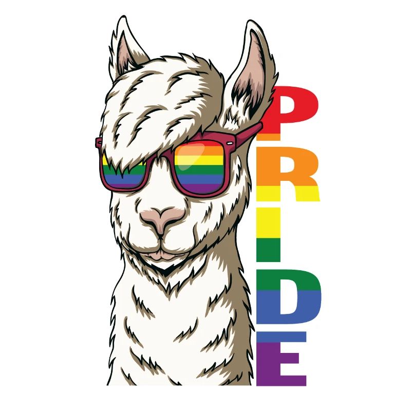 Rainbow Lama Funny Pride Saying Gift