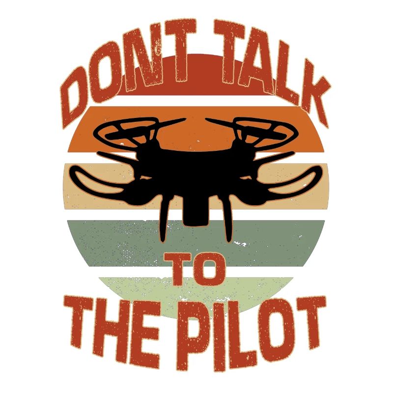 Retro Drone Pilot Hobby Drones Flying Drones