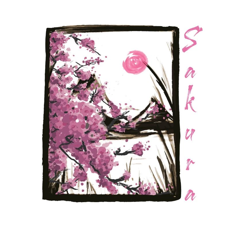Sakura Fleurs japonaises de cerisier Arbre à fleurs de cerisier