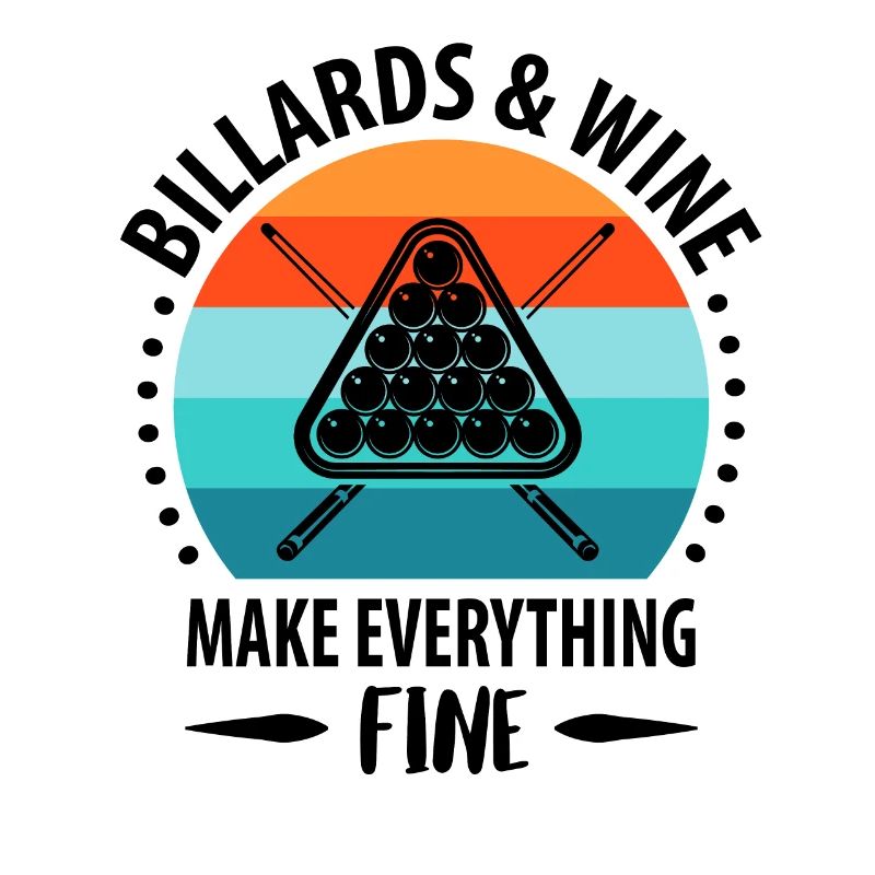 Pool Billiards Queue Billiards Player Retro Vintage