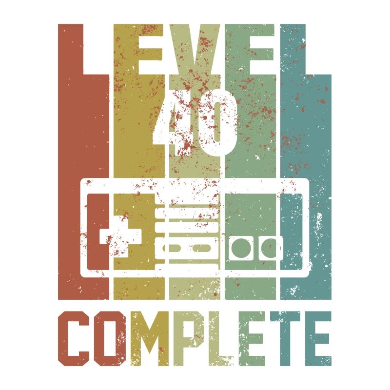 Level 40 complete Geburtstagsshirt Geschenk