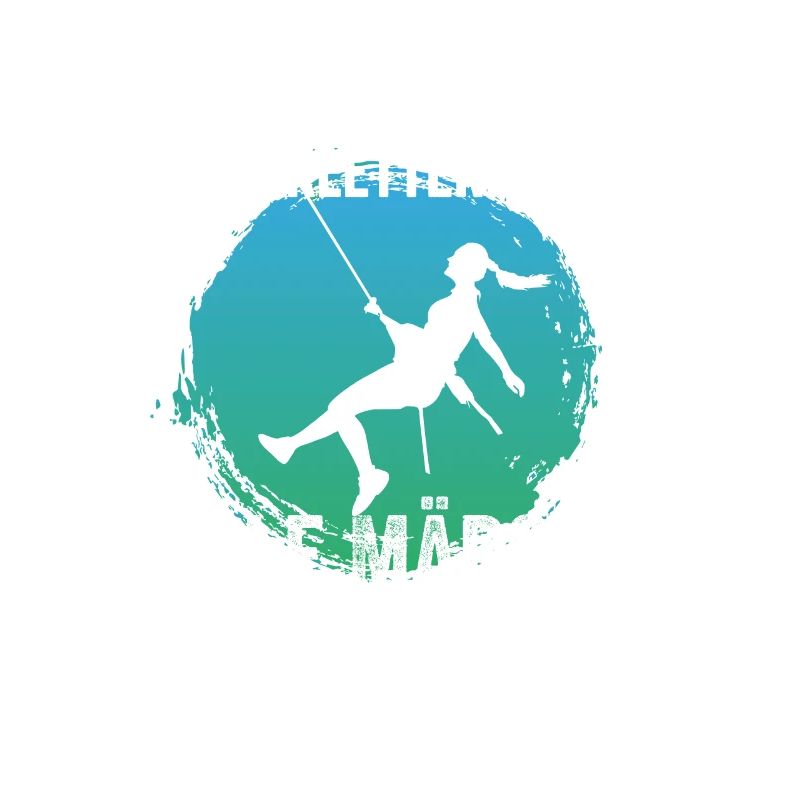 Brave Mädchen mögen Kletterer Coole Mädchen Klette