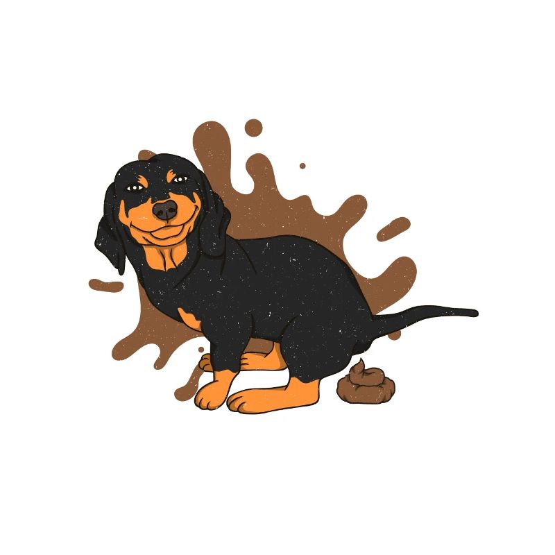 Tas de caca de teckel