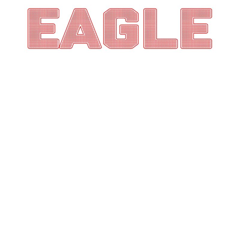 Eagle Dotted Text Design