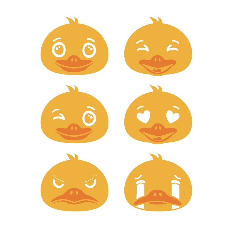 Duck Faces Bathing Ducks