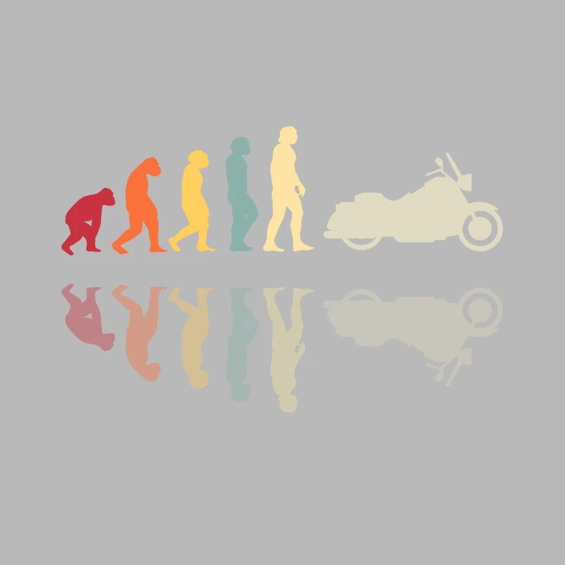 Motorcycle evolution vintage Chopper biker