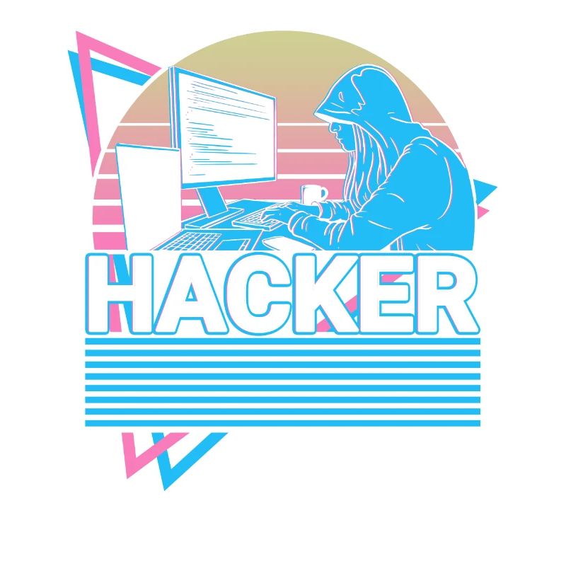 Hacker Coding Programmer Vaporwave Esthétique