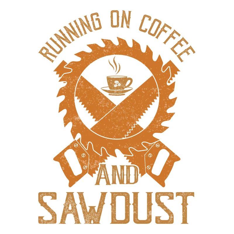 Courir sur du café et de la sciure de bois Menuisier Carpente