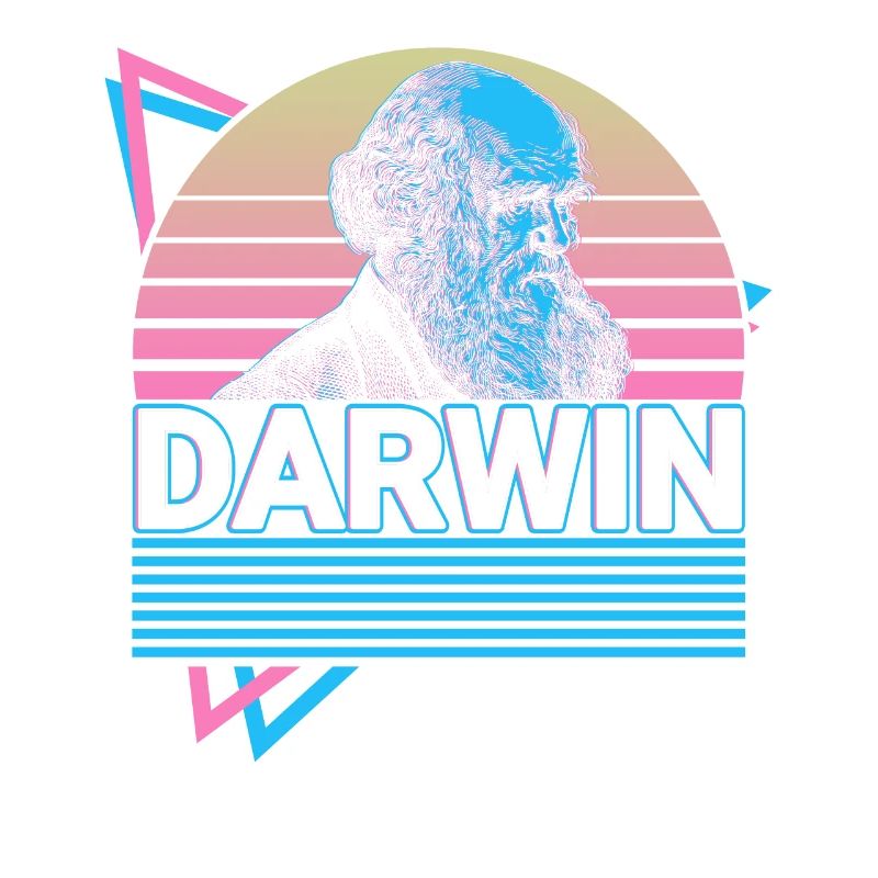 Charles Darwin Evolutionstheorie Retro Geschenk