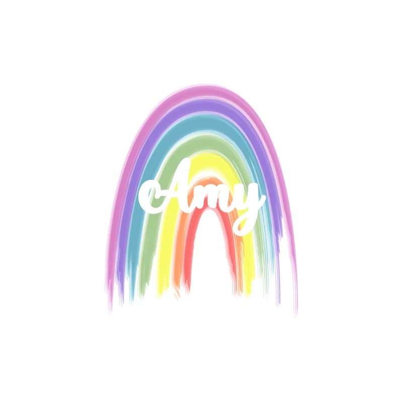 ADALYN Rainbow Cursive