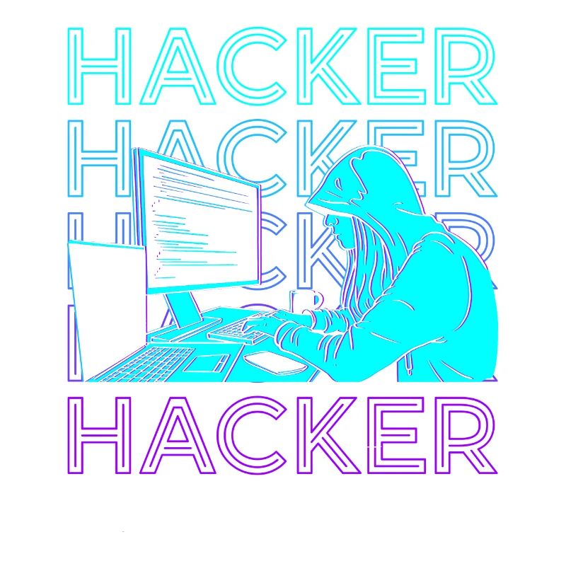 Hacker Hacking Hack Codage Programmation Rétro