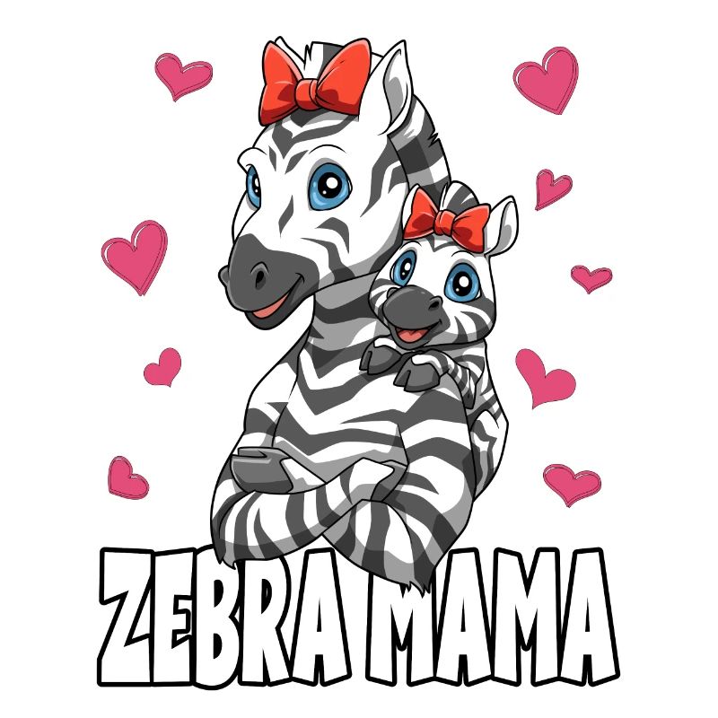 Zebra Mama Muttertag Mom Mutter für eine Mama