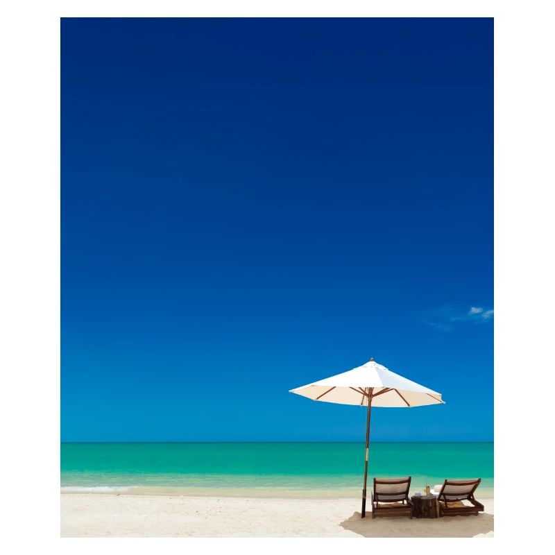 Summer Vacation On The Sandy Beach Next To Ocean
