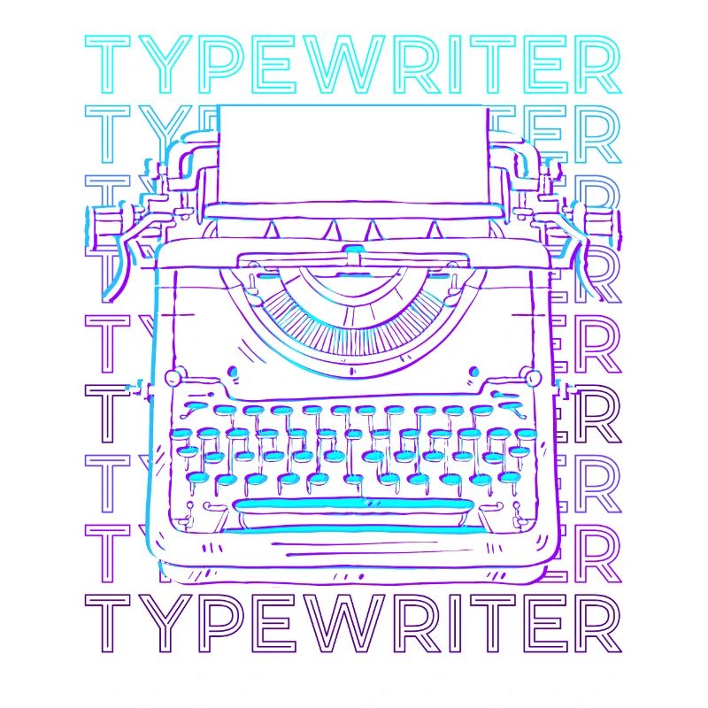 Type de machine à écrire Retro