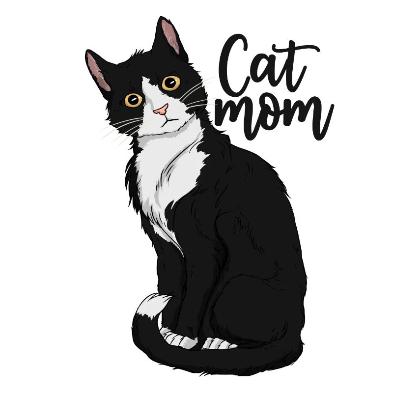 Tuxedo Katze Mutter Geschenk Katze Mutter Tuxedo K